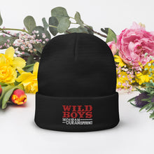 Load image into Gallery viewer, Wild Boys Red White Logo Embroidered Beanie
