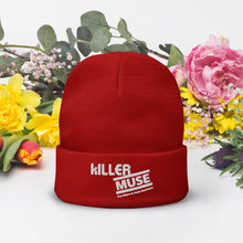 Load image into Gallery viewer, KillerMuse White Logo Embroidered Beanie
