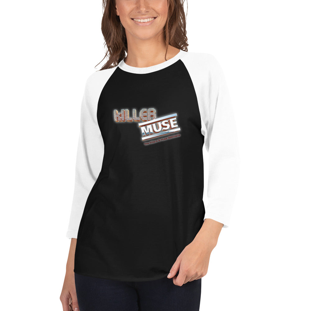 KillerMuse Steel Logo 3/4 sleeve raglan shirt