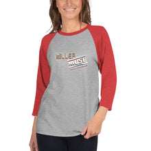 Load image into Gallery viewer, KillerMuse Steel Logo 3/4 sleeve raglan shirt
