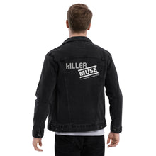 Load image into Gallery viewer, KillerMuse White Logo Unisex denim jacket
