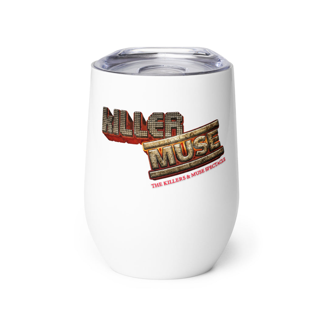 Killer Muse Danger Logo Wine tumbler