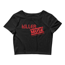 Load image into Gallery viewer, KillerMuse Red Logo Women’s Crop Tee
