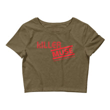 Load image into Gallery viewer, KillerMuse Red Logo Women’s Crop Tee
