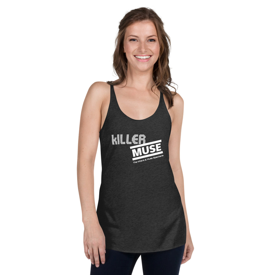 KillerMuse White Logo Women's Racerback Tank