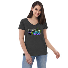 Load image into Gallery viewer, KillerMuse Graffiti Logo Women’s recycled v-neck t-shirt
