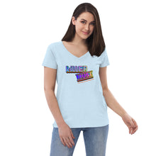 Load image into Gallery viewer, KillerMuse Retro Logo Women’s recycled v-neck t-shirt
