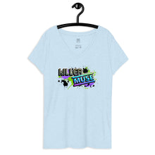 Load image into Gallery viewer, KillerMuse Graffiti Logo Women’s recycled v-neck t-shirt
