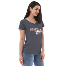 Load image into Gallery viewer, KillerMuse Steel Logo Women’s recycled v-neck t-shirt

