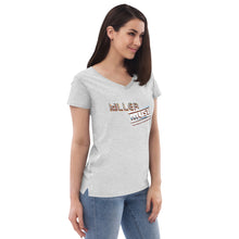 Load image into Gallery viewer, KillerMuse Steel Logo Women’s recycled v-neck t-shirt
