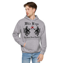 Load image into Gallery viewer, Wild Boys Lion Crest Unisex Fleece Hoodie (White or Grey)

