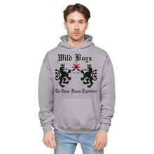 Load image into Gallery viewer, Wild Boys Lion Crest Unisex Fleece Hoodie (White or Grey)
