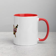Load image into Gallery viewer, Wild Boys Union Jack Logo Mug with Color Inside
