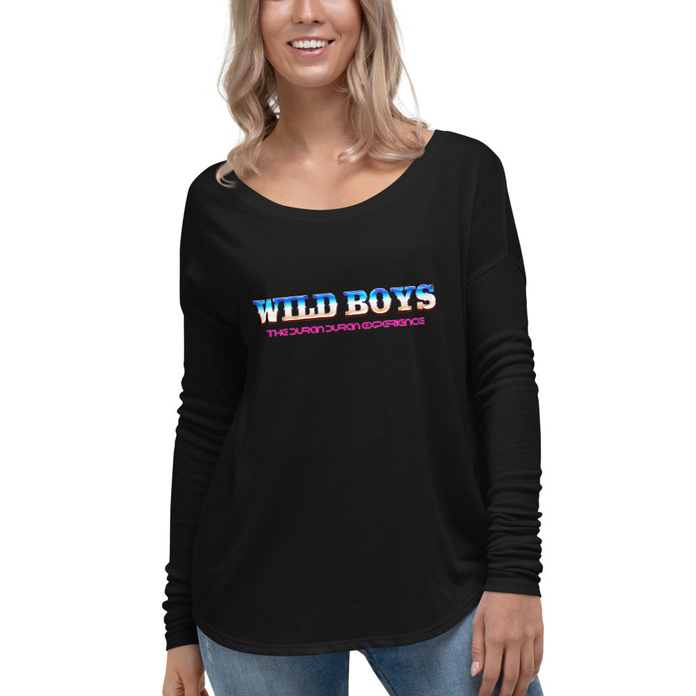 Wild Boys 80's Logo Ladies' Long Sleeve Tee
