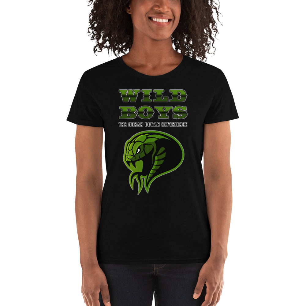 Wild Boys Snake Women's Short Sleeve T-shirt (Choice of Black or White)